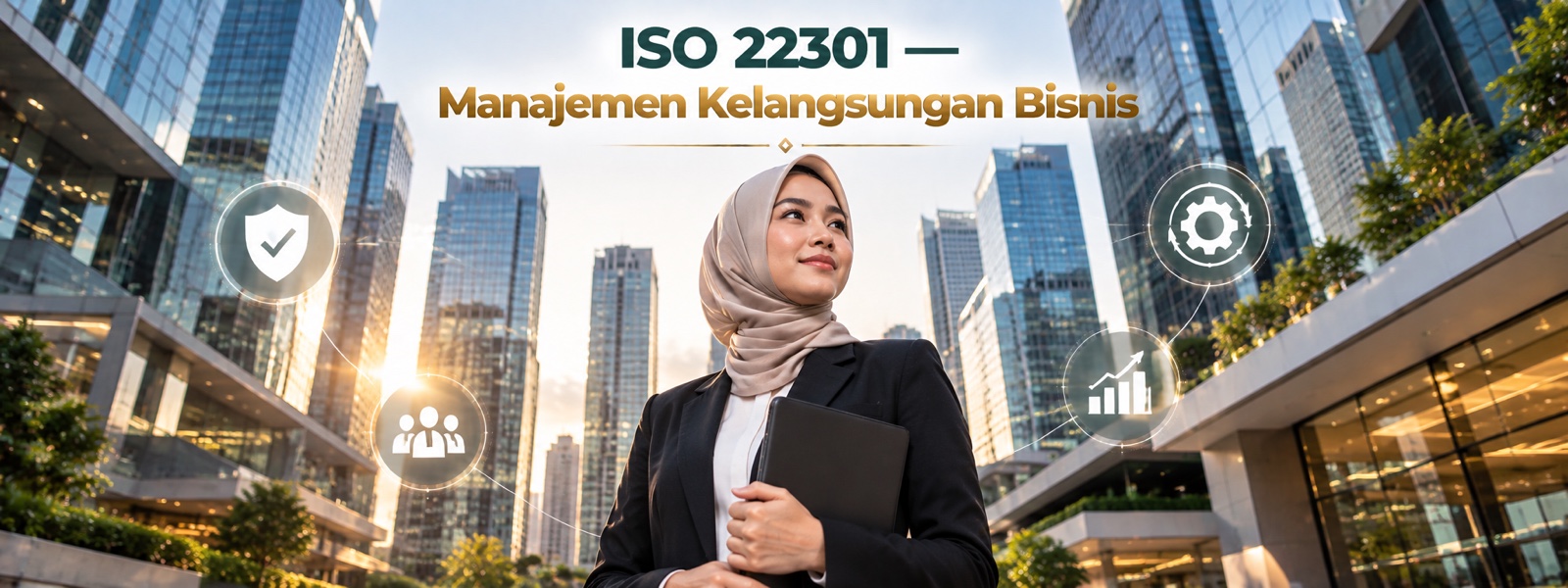 Ilustrasi ISO 22301 — Manajemen Kelangsungan Bisnis